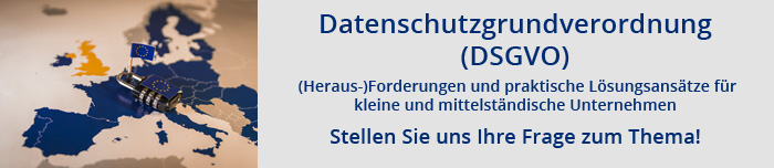 Stellen Sie uns Ihre Frage zur DSGVO
